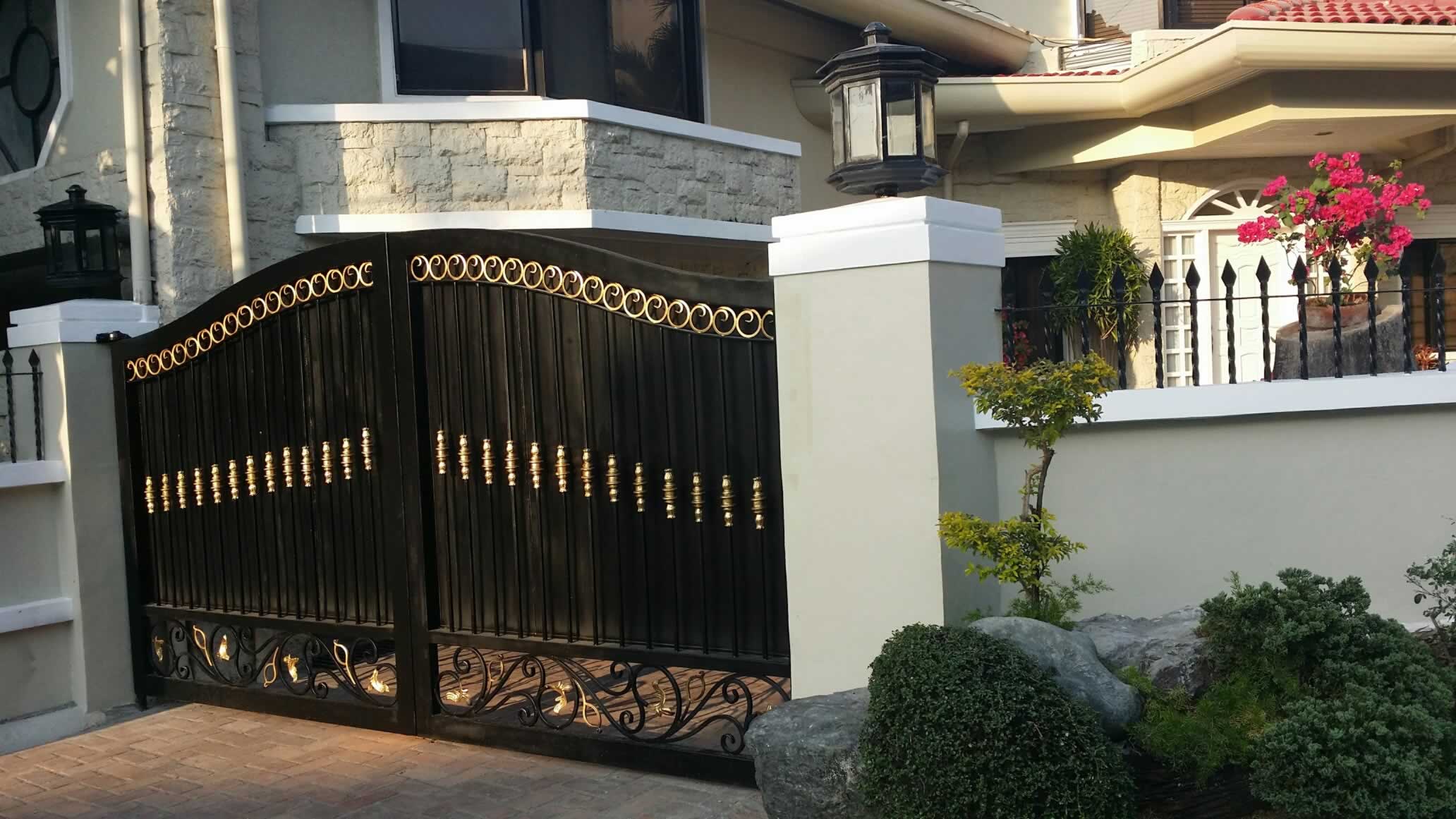Entrance Gate Fabrication Glass Railings Philippines Glass Railing 